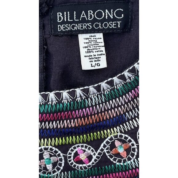 Billabong Juniors Sol Shining Off Black Cut out Dress Size L JD09ASOL - Picture 12 of 14